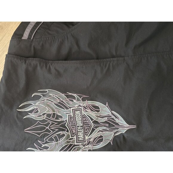 Harley-Davidson Mens Size XL Black Soft Shell Motorcycle Riding Jacket‎ Coat - Picture 13 of 13
